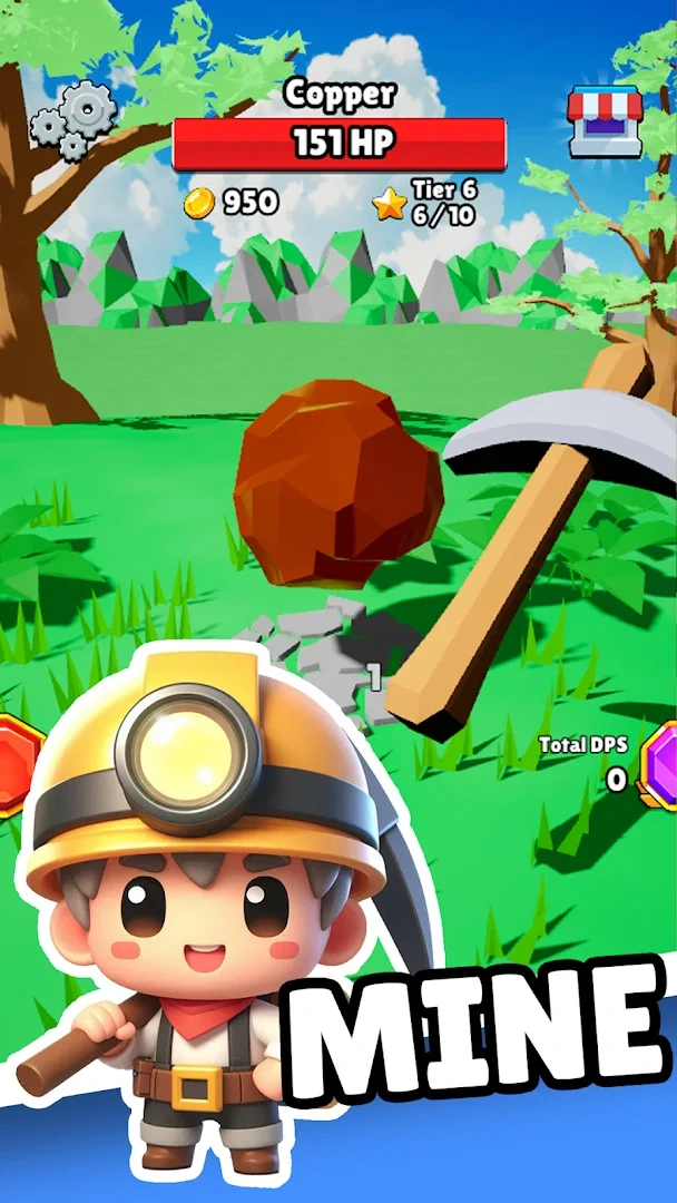 Tap Tap Miner Gameplay 1 Tap Tap Miner Android Idle Clicker Gameplay - Mining Rocks and Gems